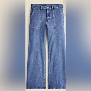 32 / 14 J. Crew Jeans never worn, no tags Camp pocket wide leg jeans blue